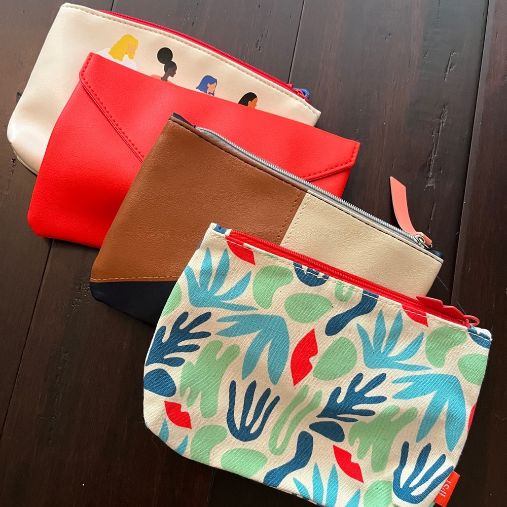 Small Makeup Bags, set of 4